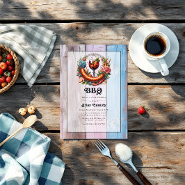 Foto för Rustic BBQ-Studentfest Inbjudningar