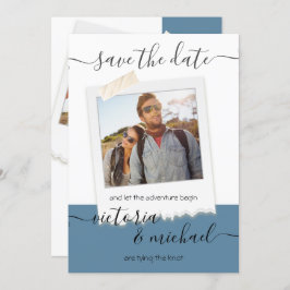 Foto för Rustic Bröllop Äventyr Spara datum Inbjudningar