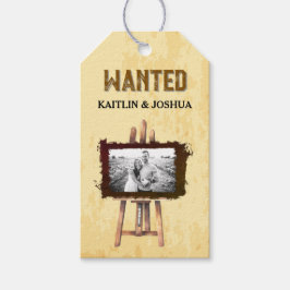 Foto för Rustic Western Bröllop 💍 Anpassningsbar Presentetikett