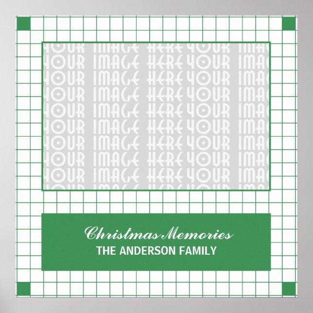 Foto för rutnät för grönt poster (Framsidan)