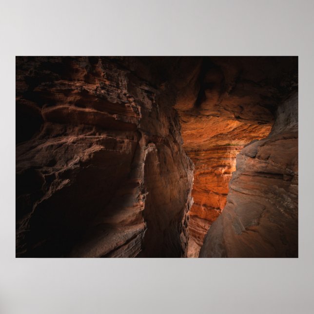Foto för sandstone Cave Nature Poster (Framsidan)