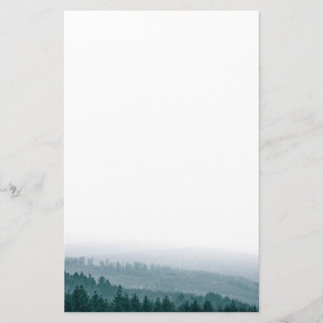 Foto för skogNatur i gräs träd Brevpapper (Framsida)
