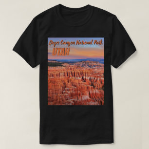 Foto för solnedgång för öken för Bryce T-shirt