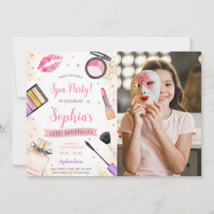 Foto för Spa Makeup-Födelsedagsfest Inbjudningar