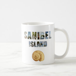 Foto för strand för Sanibel öFlorida snäckskal Kaffemugg