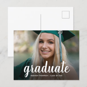 Foto för Studenten för elegant-skriptkalligrafi Meddelande Vykort