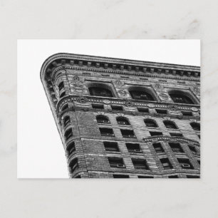 Foto för svart- & vitFlatiron byggnad i NYC Vykort