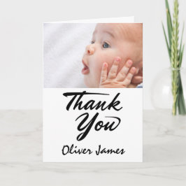 Foto för Tacken personlig Baby Shower Tack Kort