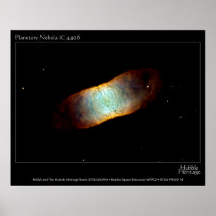 Foto för teleskop för IC 4406 Hubble för Poster