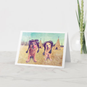 Foto för thanksgivingChihuahuasvintage Helgkort