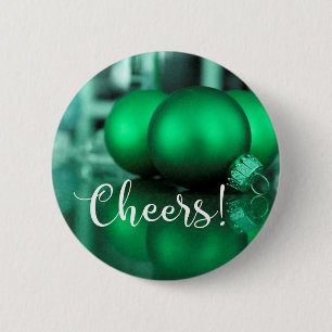 Foto för tonade ornaments Grönt för Cheers Typogra Knapp