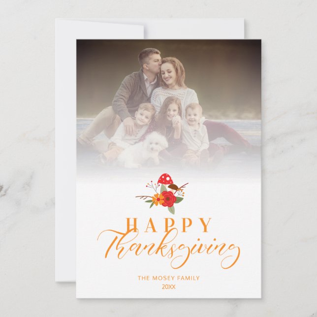 Foto för Transparency Happy thanksgiving-familjen (Framsida)