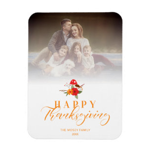 Foto för Transparency Happy thanksgiving-familjen Magnet