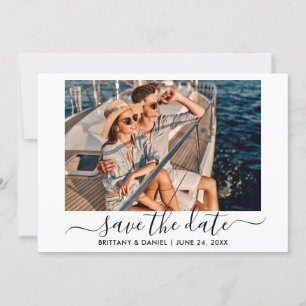 Foto för Trendig Modern Calligraphy-skript Spara Datumet