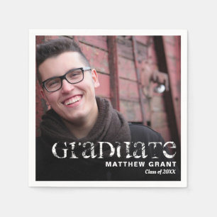 Foto för trendig Studenten Firande Pappersservett