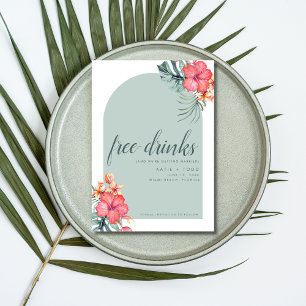 Foto för Tropical Beach Wedding gratis Drinks Spara Datumet