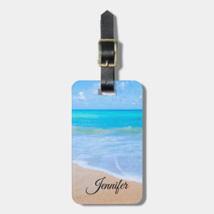Foto för tropisk scen i fantastisk Beach Bagagebricka
