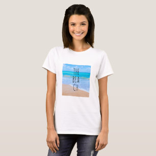 Foto för tropisk scen i fantastisk Beach Tee Shirt