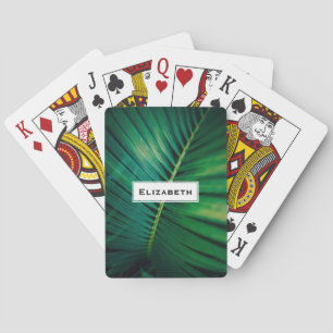 Foto för tropisk skog från grönt Löv Casinokort