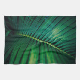 Foto för tropisk skog från grönt Löv Kökshandduk