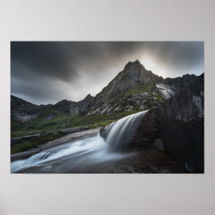 Foto för vattenfall liggande poster
