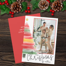 Foto för vattenfärg Julgran