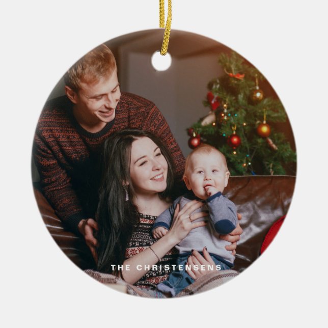 Foto för vattenfärgen Festive Julgran Julgransprydnad Keramik (Framsidan)