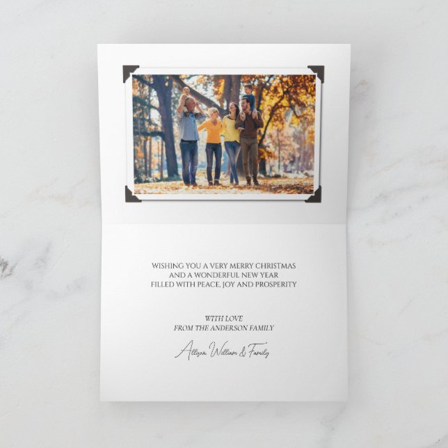 Foto för vattenfärgen Julgran God jul Helgkort (Inuti)