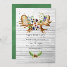 Foto för vattenfärgen Rustic Forest Bröllop