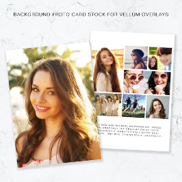 Foto för Vellum Overlay Studenten-meddelande Inbjudningar