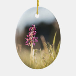 Foto för vild av orchid-natur julgransprydnad keramik