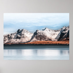 Foto för vinterberglofoten Landcape Poster