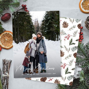 Foto för vinterbotanicals-julfamiljen julkort