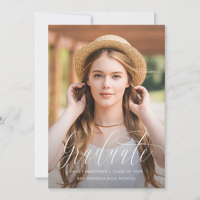 Foto för Virtuell Studentfest i söt Script Blue Meddelande (Framsida)