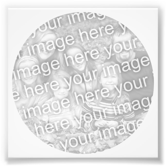 Foto för vit cirkel Ram (Framsidan)