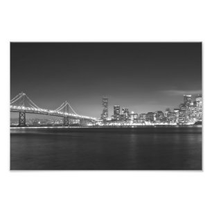 Foto för vit för San Francisco nattsvart