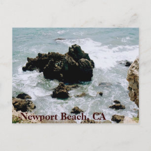 Foto för vykort för Newport Beach California Guld