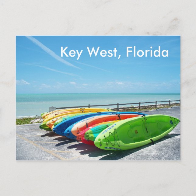Foto för vykort för nyckel Väster Florida-strandfi (Framsida)