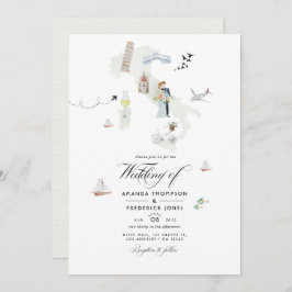 Foto för Watercolor Italy Destination Wedding Phot Inbjudningar