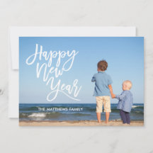 Foto för White Push Script Gott nytt år