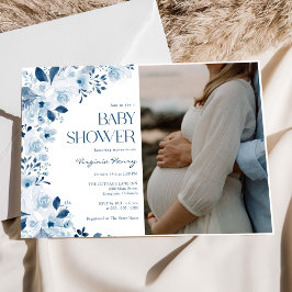 Foto för Wildblomma Blommigt Baby Shower Photo Inbjudningar