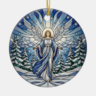 Foto för Winter Angel-familjen Julgransprydnad Keramik