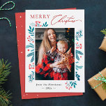Foto för Winter Blommigt Gräs Lövs God jul Julkort<br><div class="desc">Sänder hälsning av säsongen med det här "Winter Blommigt Gräs Lövs God jul Photo Helgdag Card". (1) Om du vill göra ytterligare anpassningar klickar du på länken "anpassa ytterligare" och användor verktyg som är utformat för att ändra mallen. (2) Om du föredrar Avsluta /projektionsyta kan du överväga att välja Papper...</div>