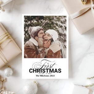 Foto Första jul som Mr & Mrs. Julkort