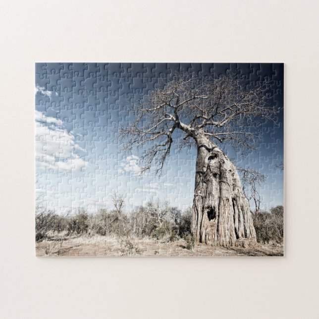 foto från Baobab Träd vid nationalparken Mana Bass Pussel (Horisontell)