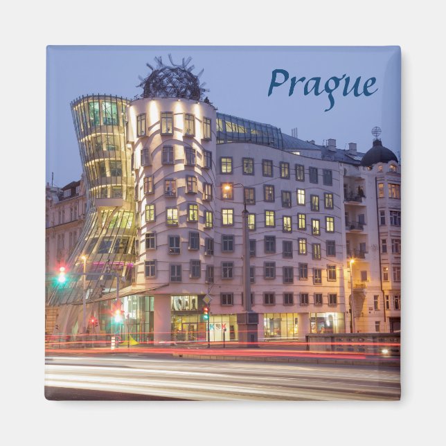 Foto från Dancing House Prag souvenir Magnet (Framsidan)