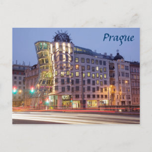 Foto från Dancing House Prag souvenir Vykort