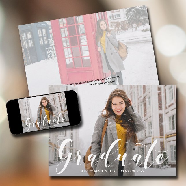 Foto från högskoleexamen meddelande (Skapare uppladdad)