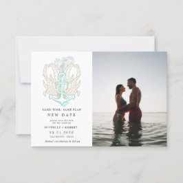 Foto från kustnära hav Ändra datum Inbjudan