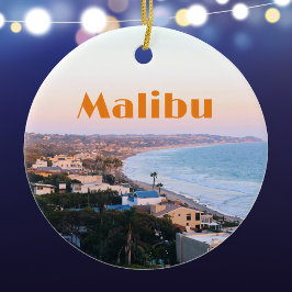 Foto från Malibu California Kusten Julgransprydnad Keramik